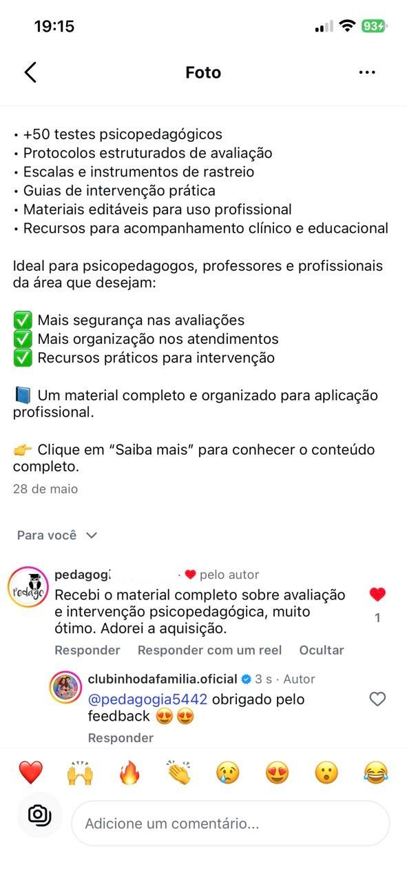 Print de feedback real de cliente 2